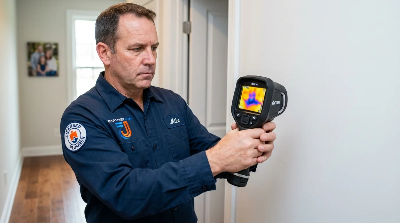 Thermal imaging leak detection by Johns Plumbing LLC in Hagerstown
